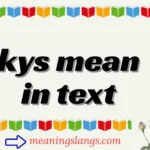 kys mean in text
