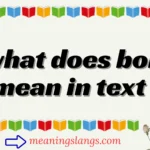 what does bol mean in text