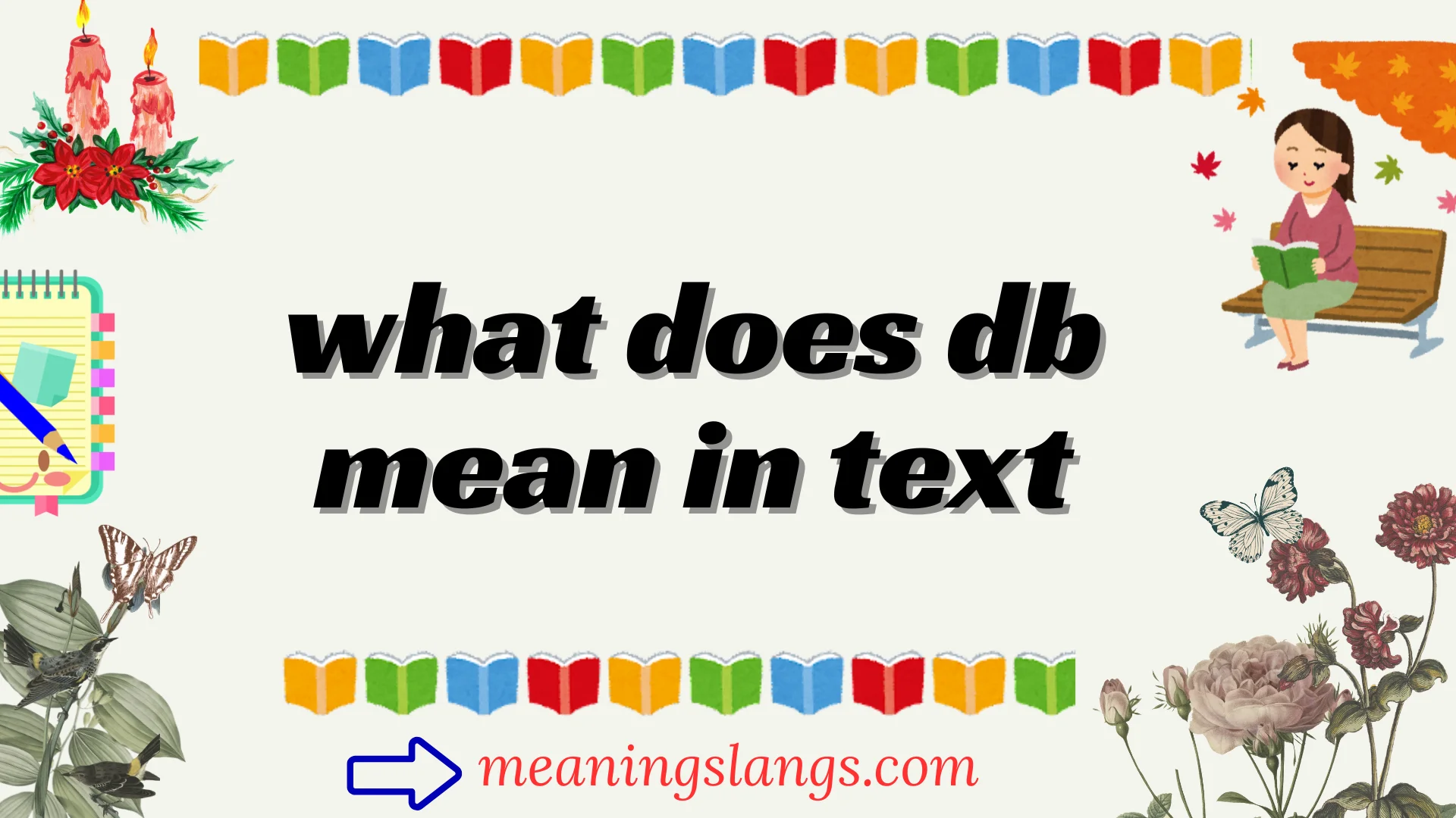 what does db mean in text