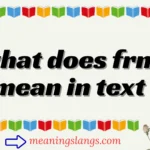 what does frm mean in text