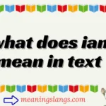 what does ian mean in text