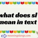 what does sl mean in text