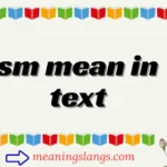 sm mean in text