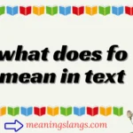 what does fo mean in text