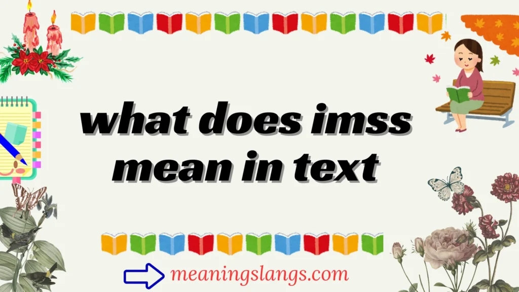 what does imss mean in text