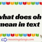 what does oh mean in text