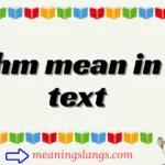 hm mean in text