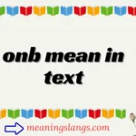 onb mean in text