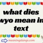 what dies wyo mean in text