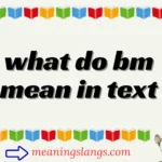what do bm mean in text