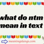 what do ntm mean in text