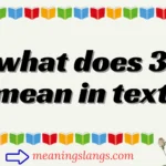 what does 3 mean in text