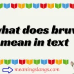 what does bruv mean in text