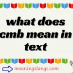 what does cmb mean in text