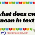 what does cw mean in text