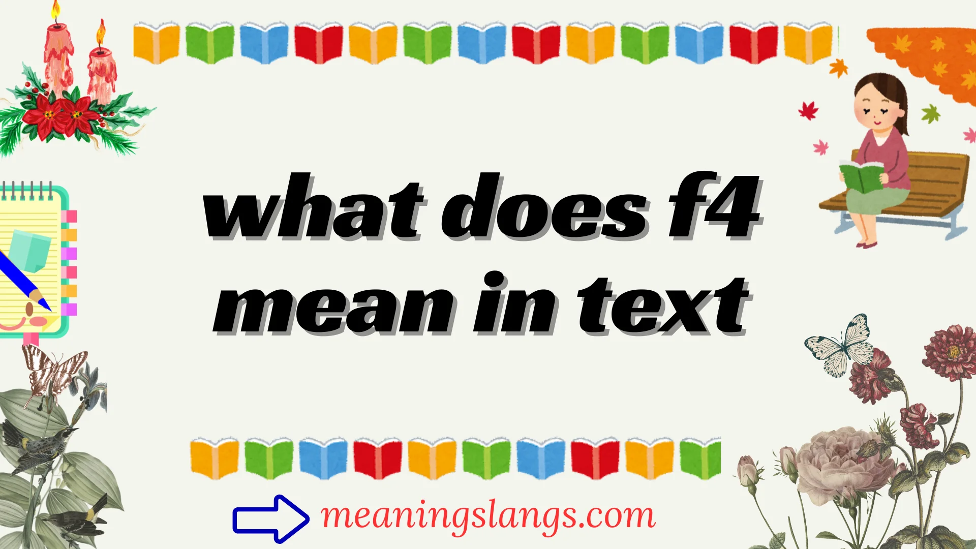 what does f4 mean in text