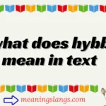 what does hybb mean in text