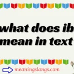 what does ib mean in text