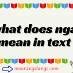 what does nga mean in text