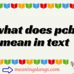 what does pcb mean in text