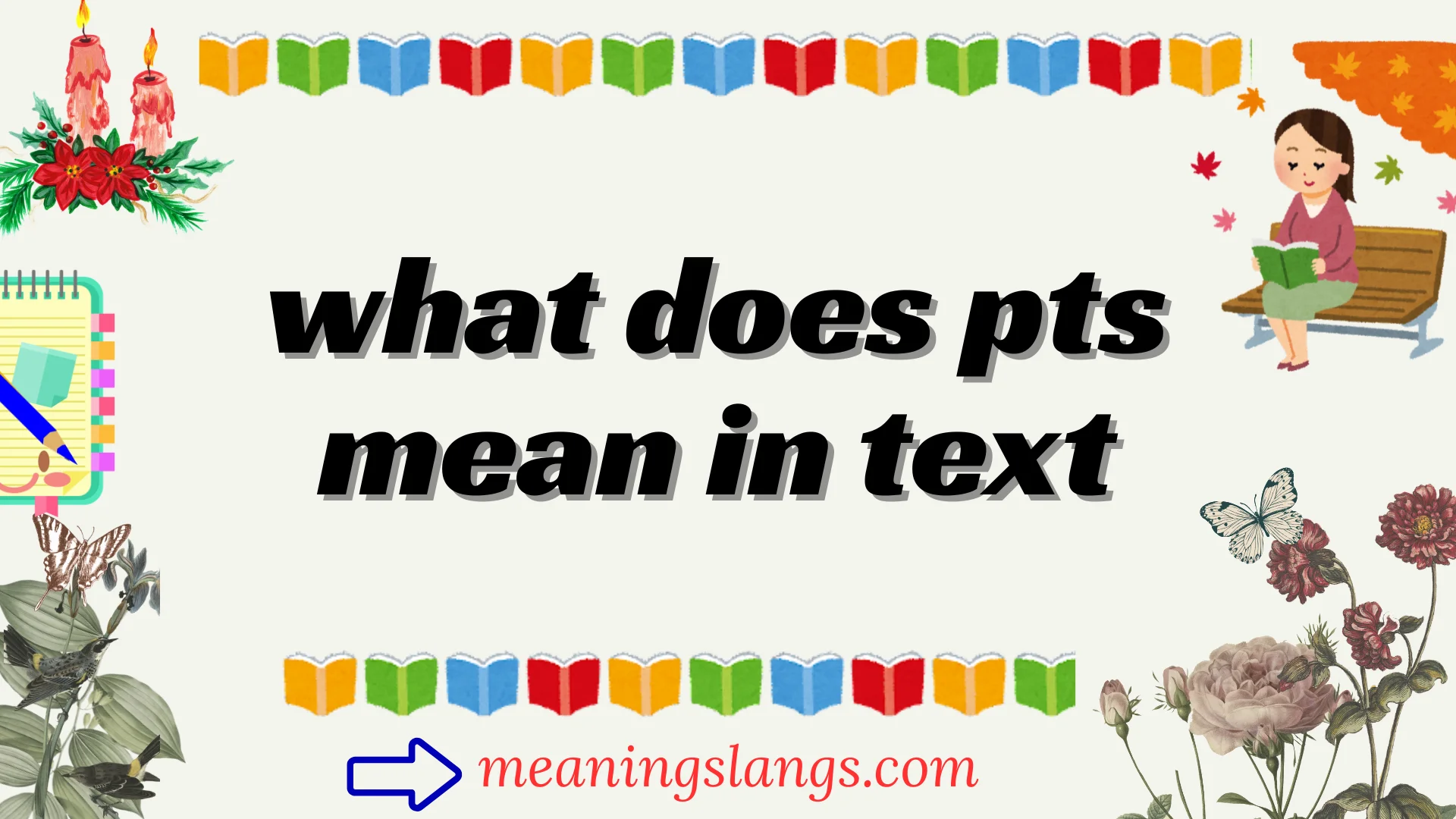 what does pts mean in text