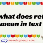 what does ref mean in text