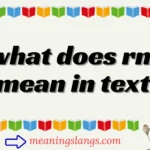 what does rm mean in text