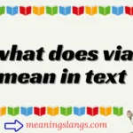 what does via mean in text