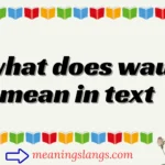what does wau mean in text
