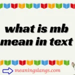 what is mb mean in text