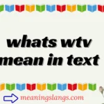 whats wtv mean in text