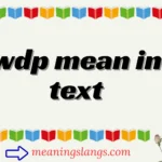 wdp mean in text