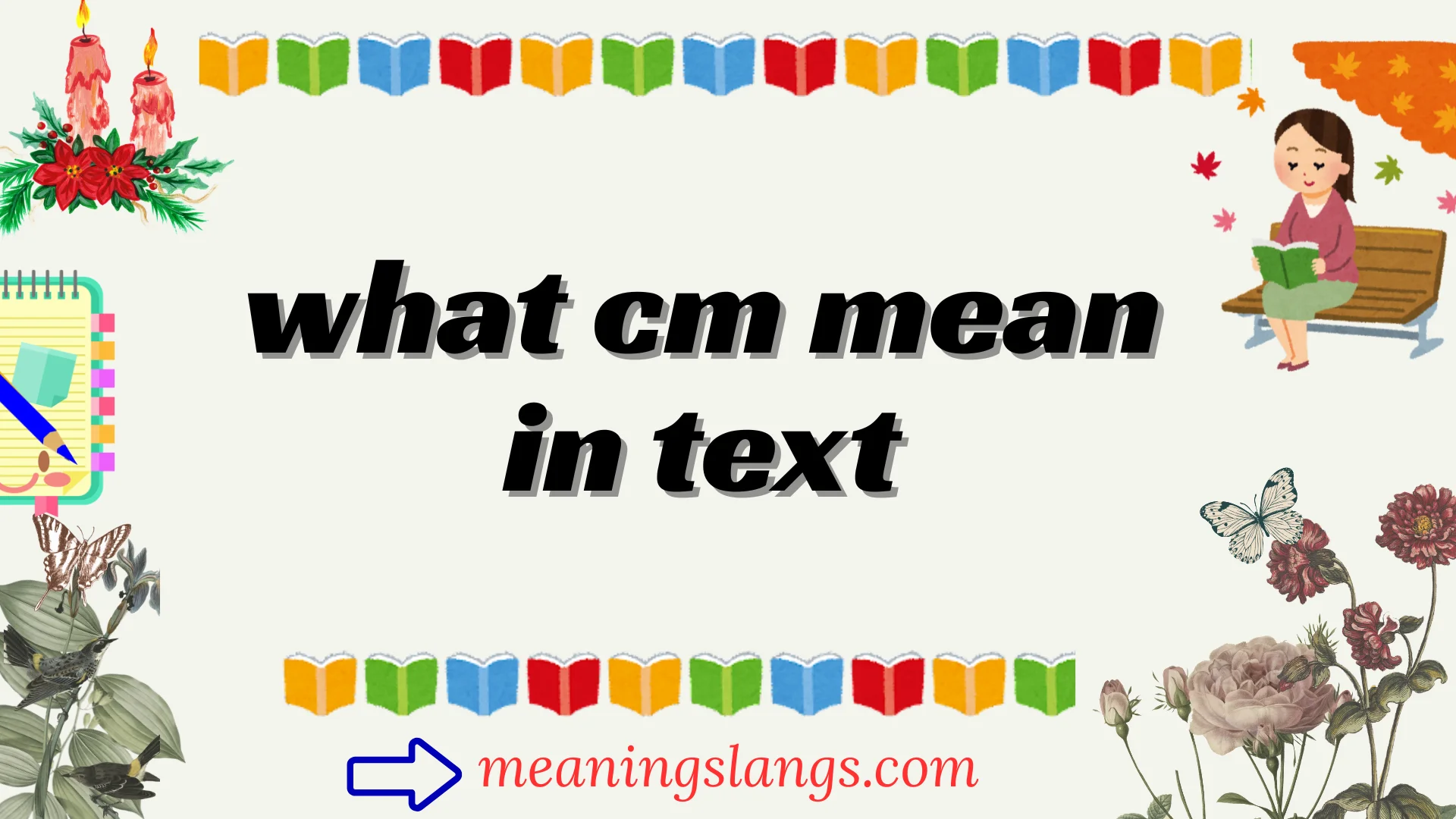 what cm mean in text