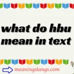 what do hbu mean in text