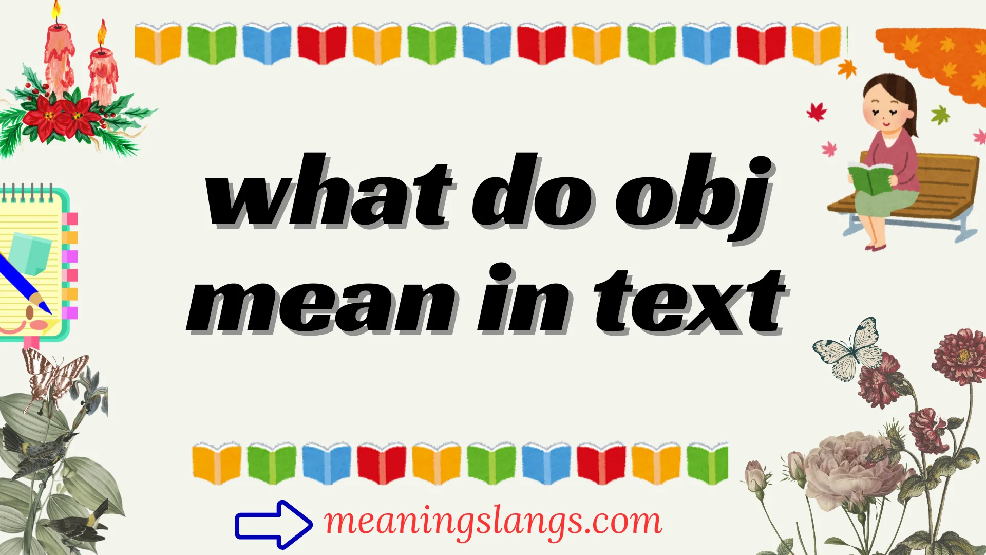 what do obj mean in text
