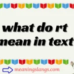 what do rt mean in text