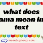 what does ama mean in text