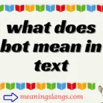 what does bot mean in text