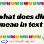what does dh mean in text