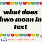 what does hwo mean in text