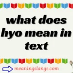 what does hyo mean in text