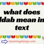 what does ldab mean in text