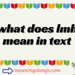 what does lmh mean in text