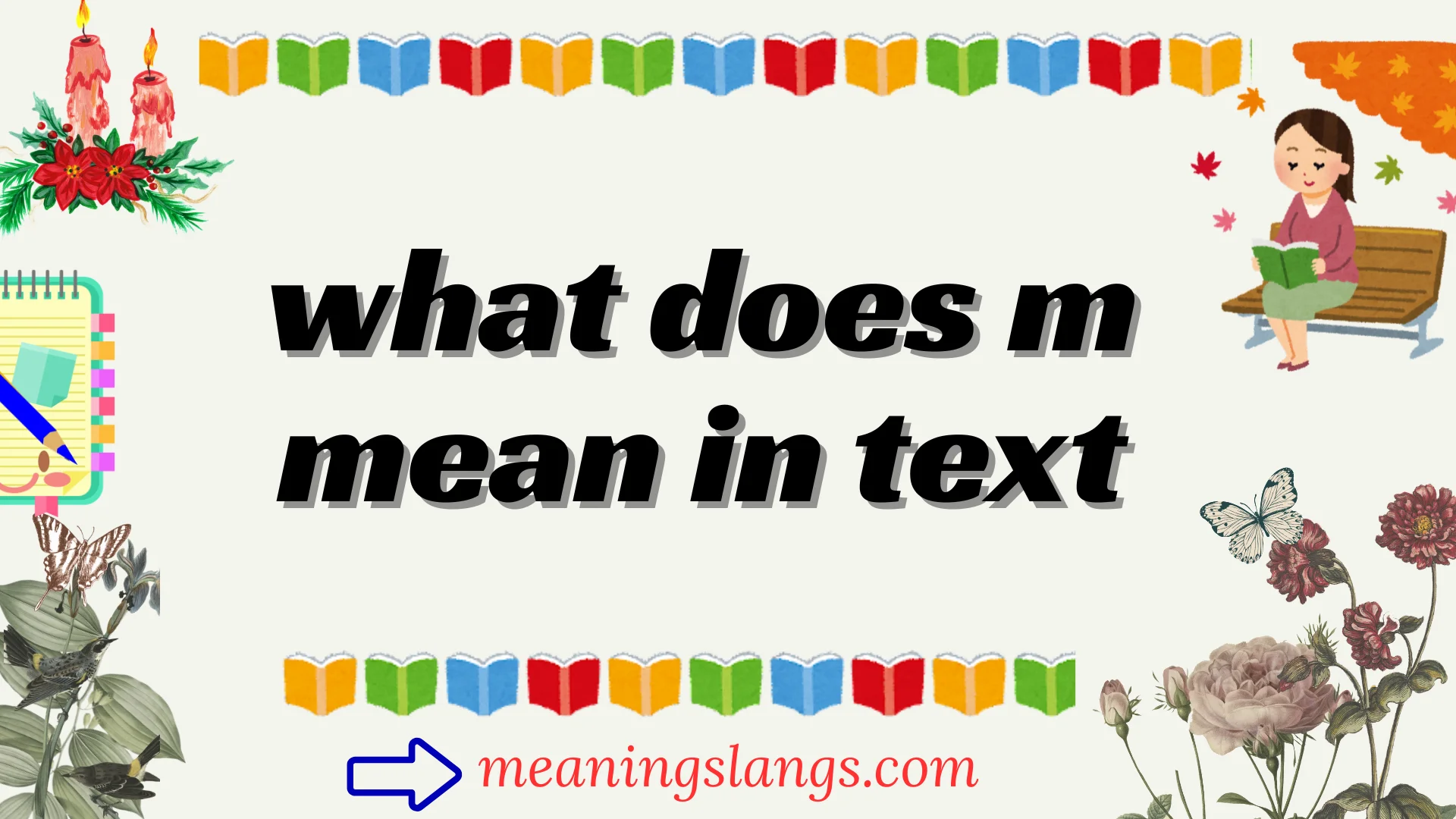 what does m mean in text