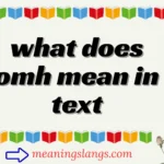 what does omh mean in text