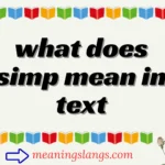 what does simp mean in text