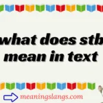 what does stb mean in text