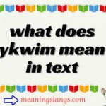 what does ykwim mean in text