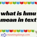 what is hmu mean in text