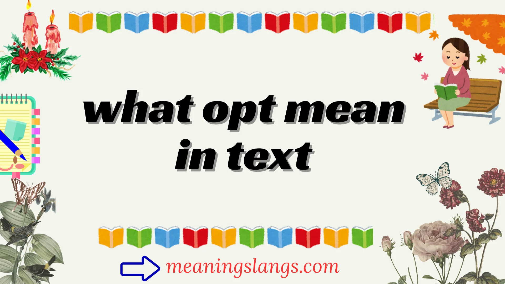 what opt mean in text